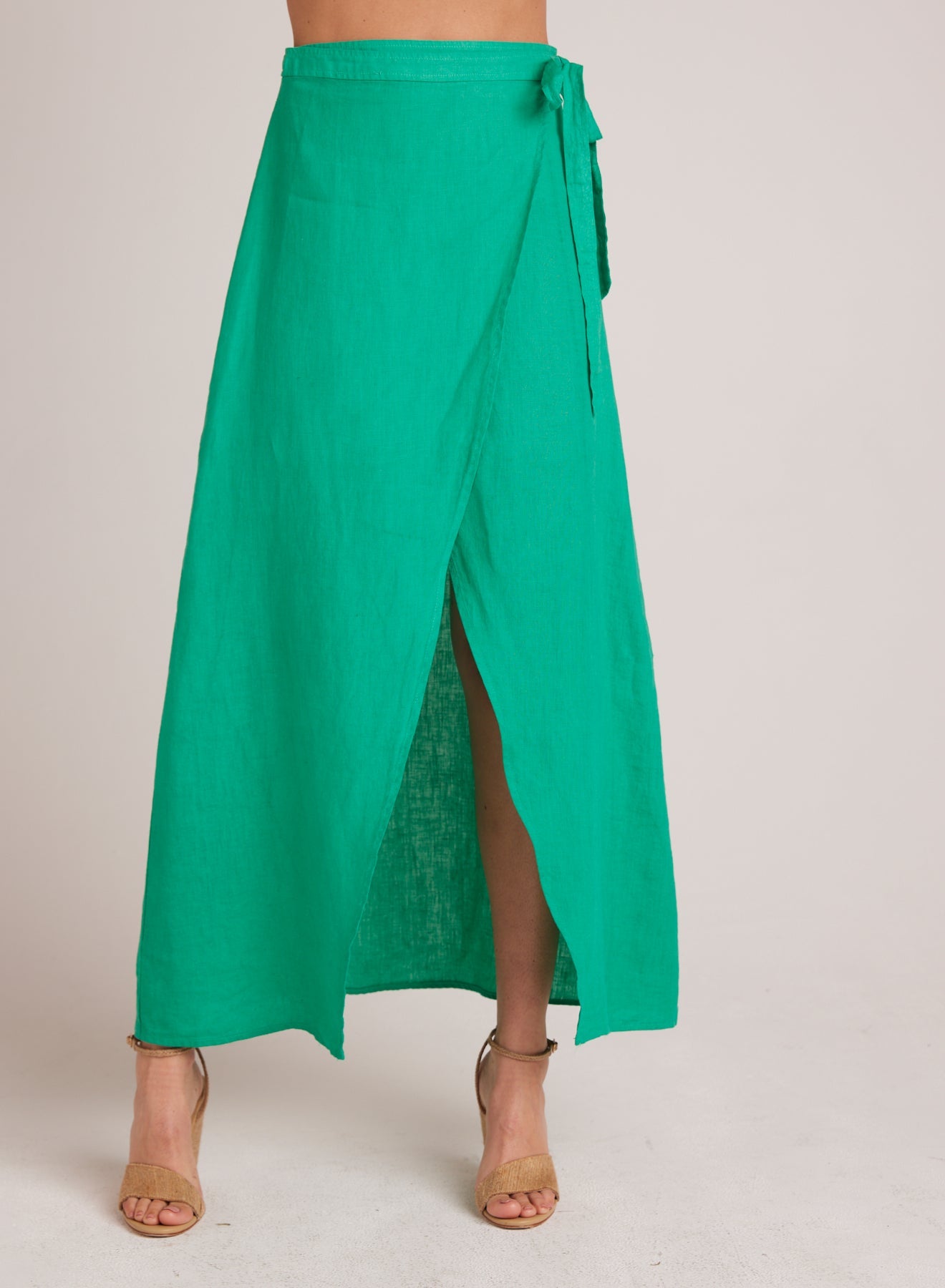 Bella DahlMaxi Wrap Skirt - Tropical GreenBottoms
